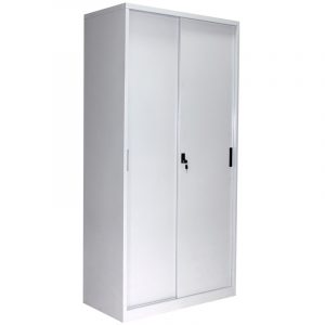 Sliding steel door cabinet – 0.9m KG SS18