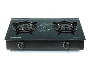 2-burner glass top gas stove KG 509