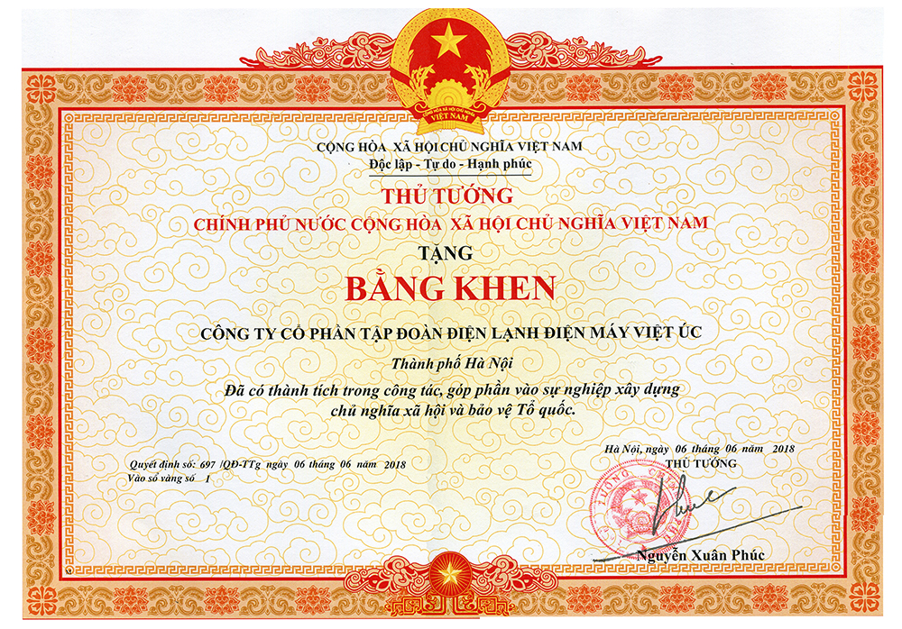 Prime Minister’s Certificate of merit to Kangaroo Group 