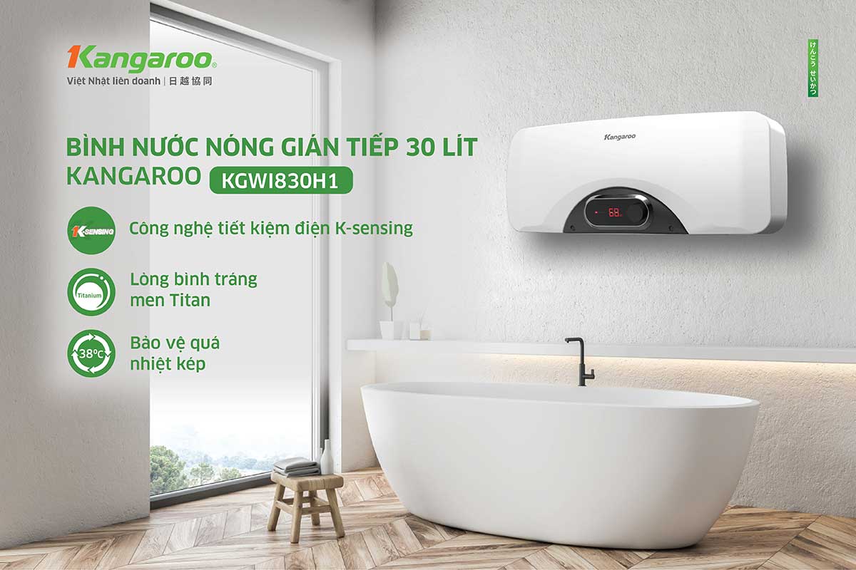 BÌNH NƯỚC NÓNG KANGAROO NHẬN GIẢI SẢN PHẨM HIỆU SUẤT NĂNG LƯỢNG CAO NHẤT 2025