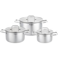 Bộ nồi inox cao cấp đáy liền nguyên khối Kangaroo KGCS3IP