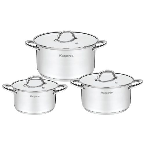 Bộ nồi inox cao cấp 5 đáy Kangaroo KGIP3B4E