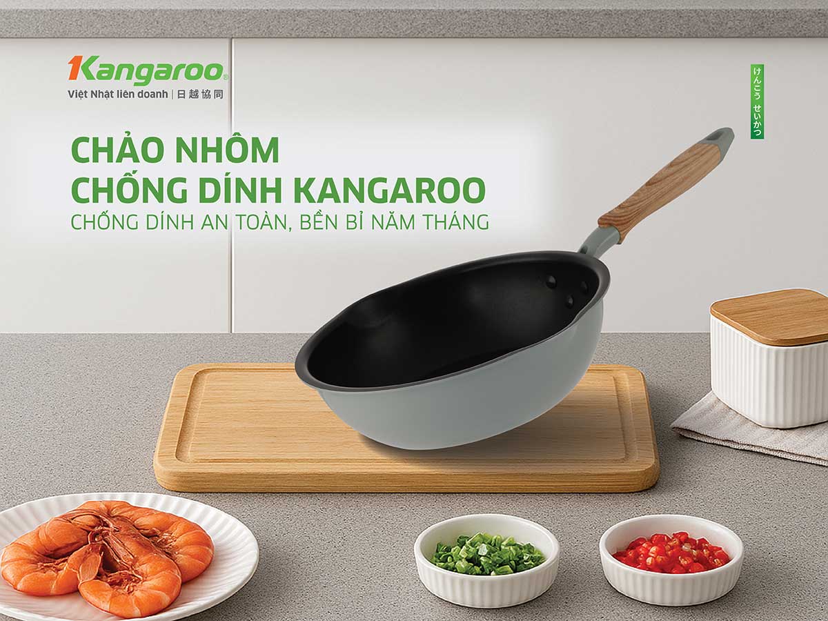 Chảo chống dính đáy từ Kangaroo KGWAKS20
