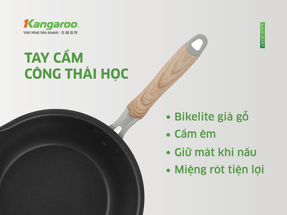 Chảo chống dính đáy từ Kangaroo KGWAKS20