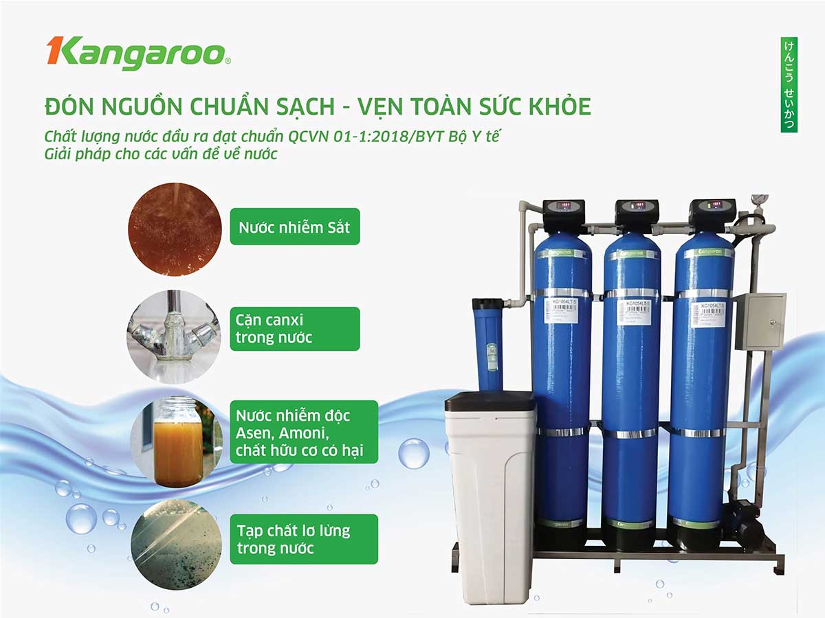 Hệ thống lọc nước đầu nguồn Kangaroo KG1054T4