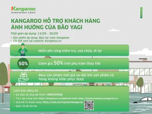 [THÔNG BÁO] Kangaroo hỗ trợ khách hàng bị ảnh hưởng của bão YAGI