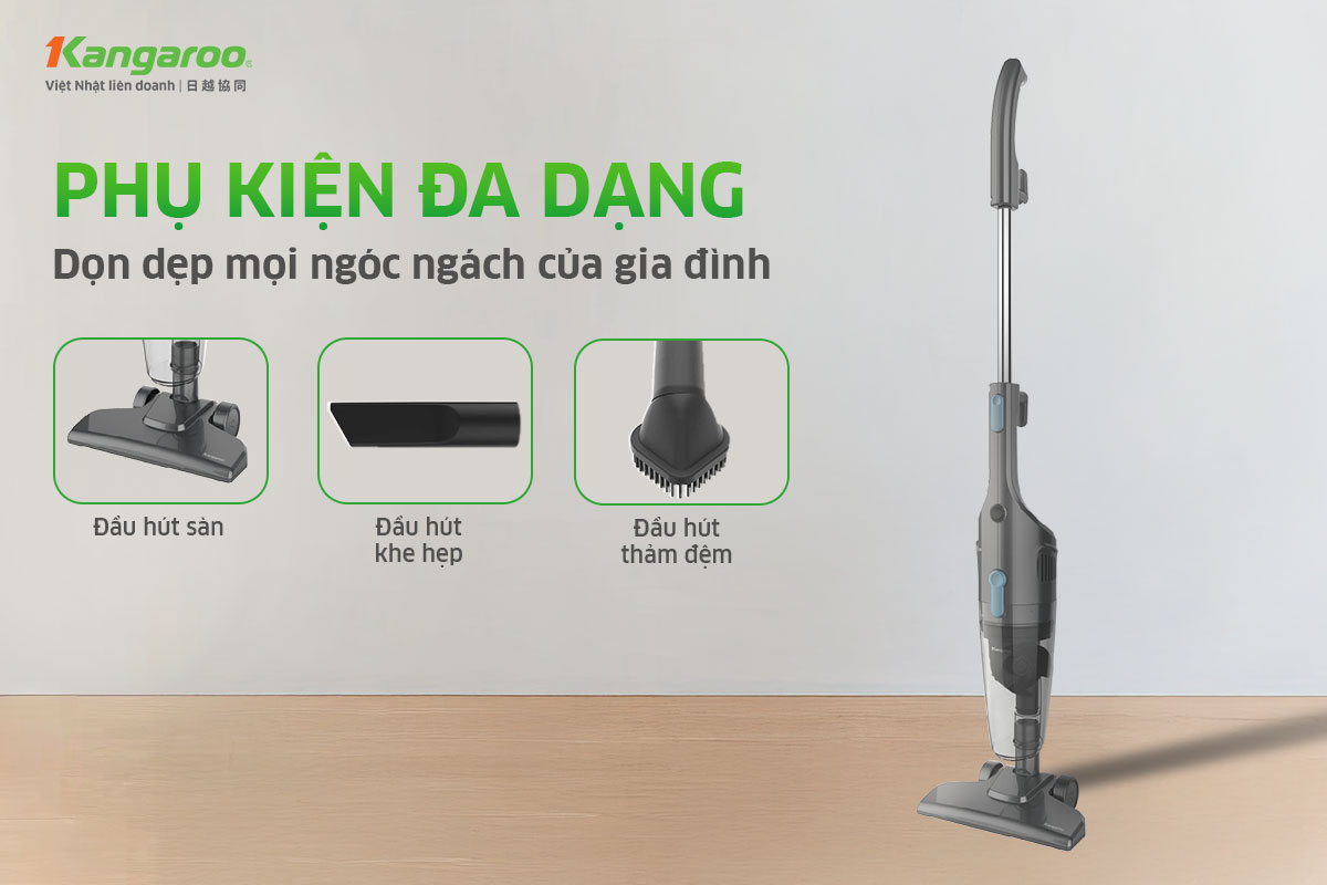 Máy hút bụi cầm tay Kangaroo KGVC6S1E Máy hút bụi cầm tay Kangaroo KGVC6S1E