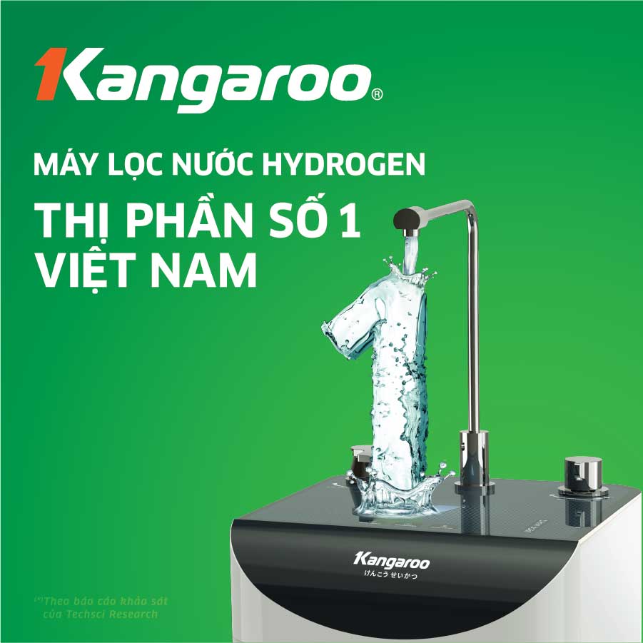 Máy lọc nước Kangaroo hydrogen thị phần số 1 Việt Nam