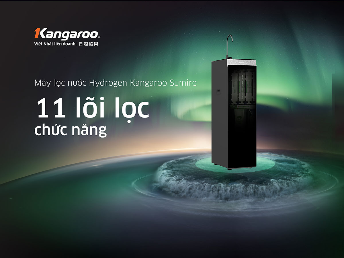 Máy lọc nước 11 lõi Kangaroo Hydrogen KG100H