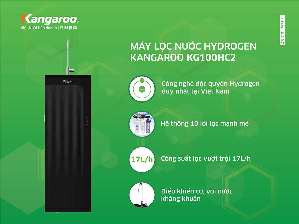 Máy lọc nước Kangaroo Hydrogen KG100HC2