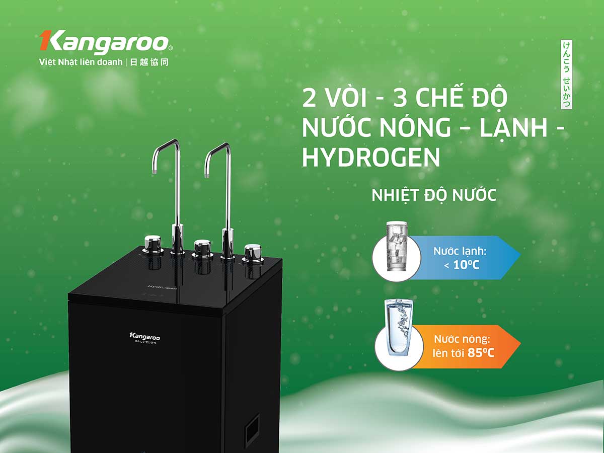 Máy lọc nước nóng lạnh Kangaroo Hydrogen KG10A15