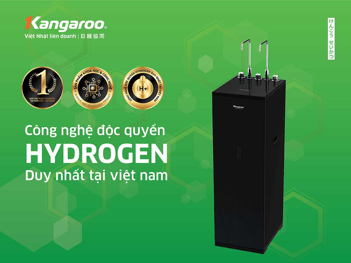 Máy lọc nước Kangaroo Hydrogen Infinity nóng lạnh KG10A15DA