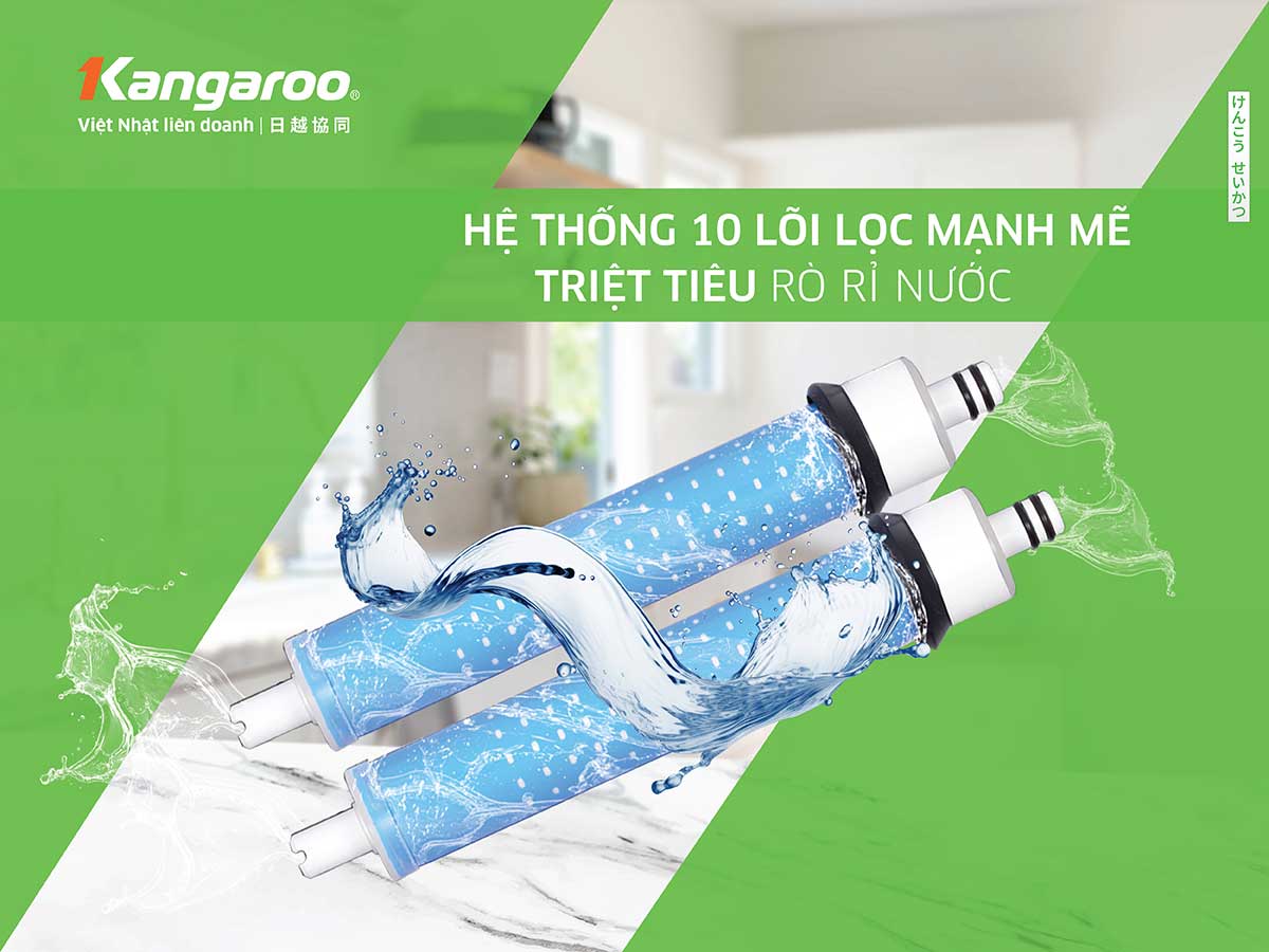 Máy lọc nước Kangaroo Hydrogen Infinity nóng lạnh KG10A15DA