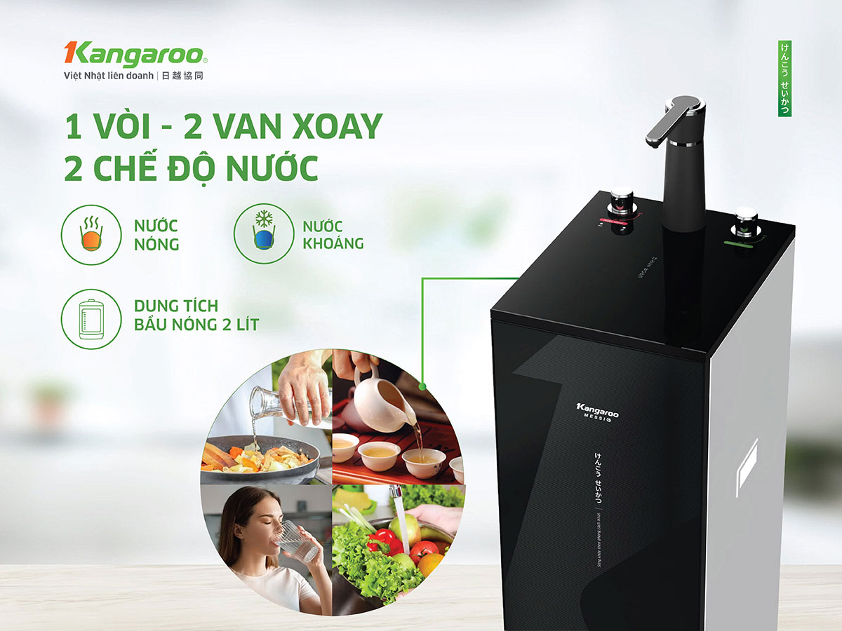 Máy lọc nước Kangaroo Messi tích hợp nóng KG10M23