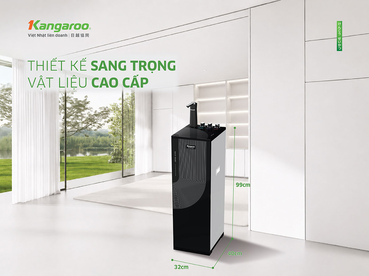 Máy lọc nước Kangaroo Messi Hydrogen tích hợp nóng KG10M24 Máy lọc nước Kangaroo Messi Hydrogen tích hợp nóng KG10M24