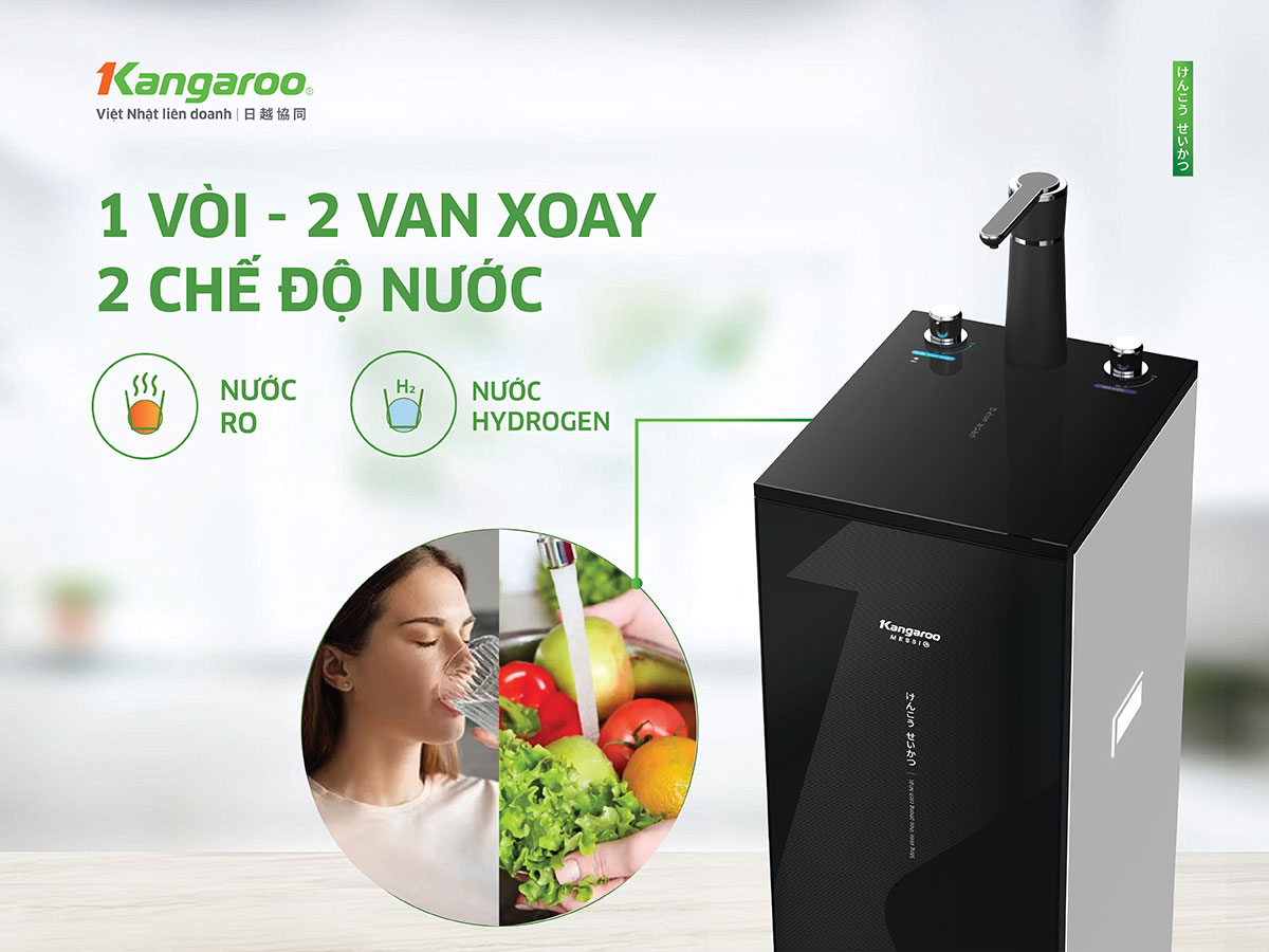 Máy lọc nước Kangaroo Messi Hydrogen KG10M25