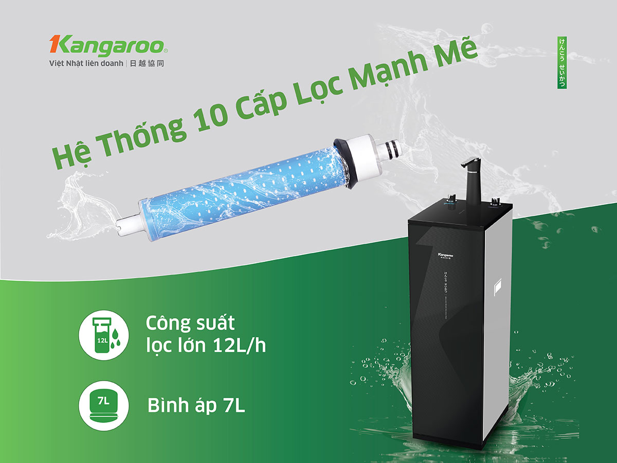 Máy lọc nước Kangaroo Messi Hydrogen KG10M25