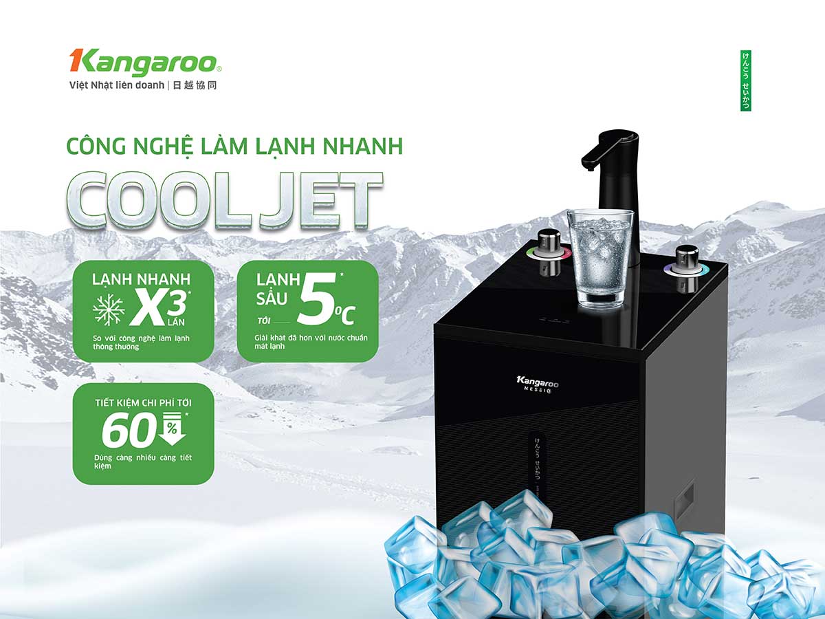 Máy lọc nước Kangaroo Messi Hydrogen nóng lạnh KG10M26