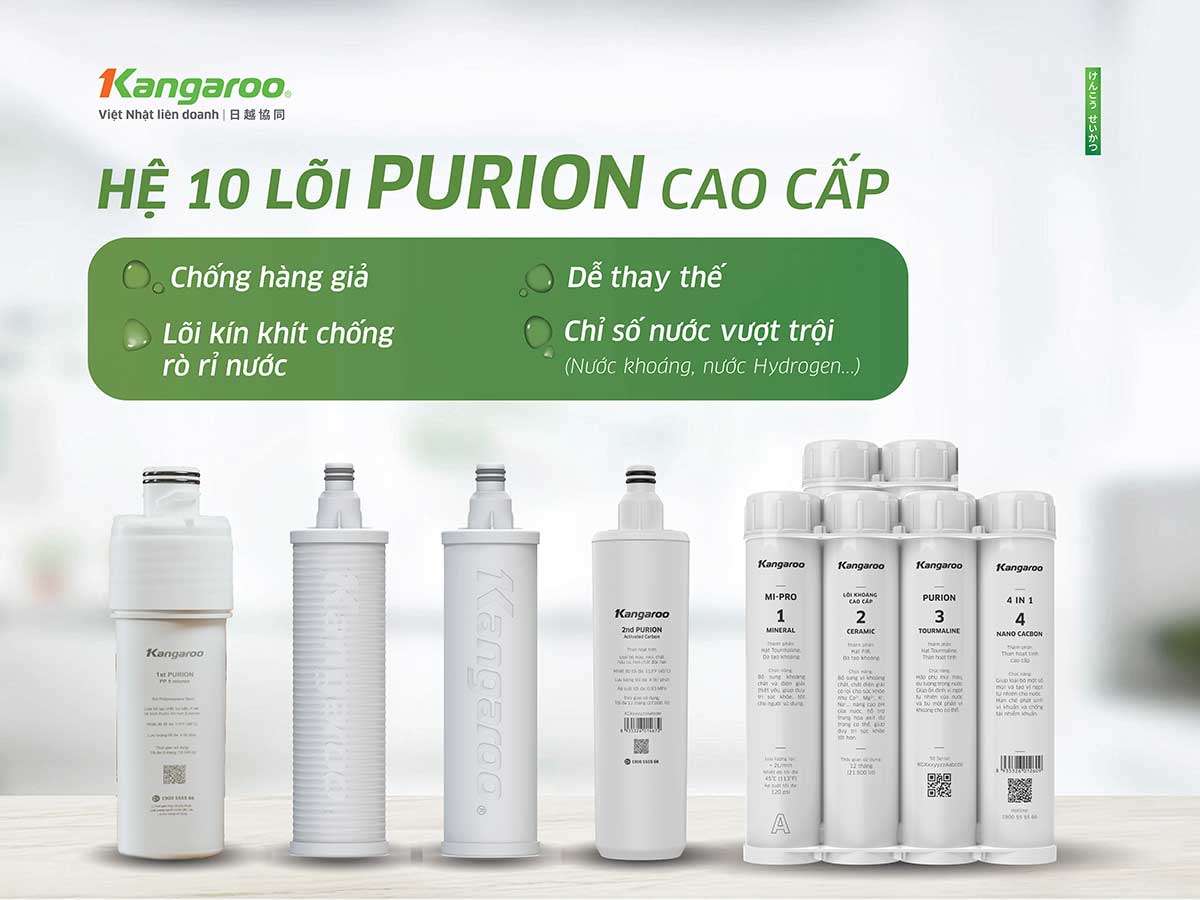 Máy lọc nước Kangaroo nóng lạnh KG10S16N3 Máy lọc nước Kangaroo nóng lạnh KG10S16N3