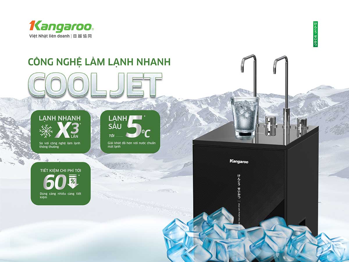 Máy lọc nước Kangaroo Hydrogen nóng lạnh KG10S18H3