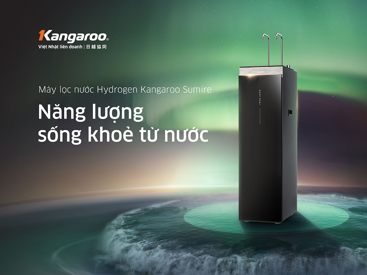 Máy lọc nước nóng lạnh 11 lõi Kangaroo Hydrogen KG11A16