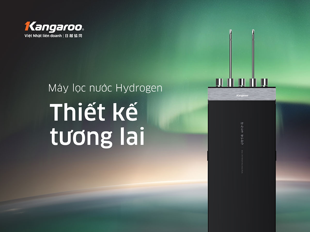 Máy lọc nước nóng lạnh 11 lõi Kangaroo Hydrogen KG11A16
