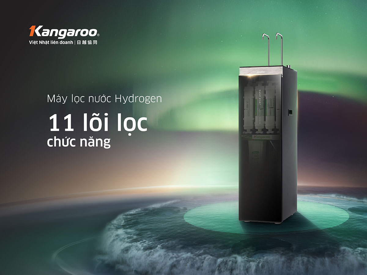 Máy lọc nước nóng lạnh Kangaroo Hydrogen KG11A6