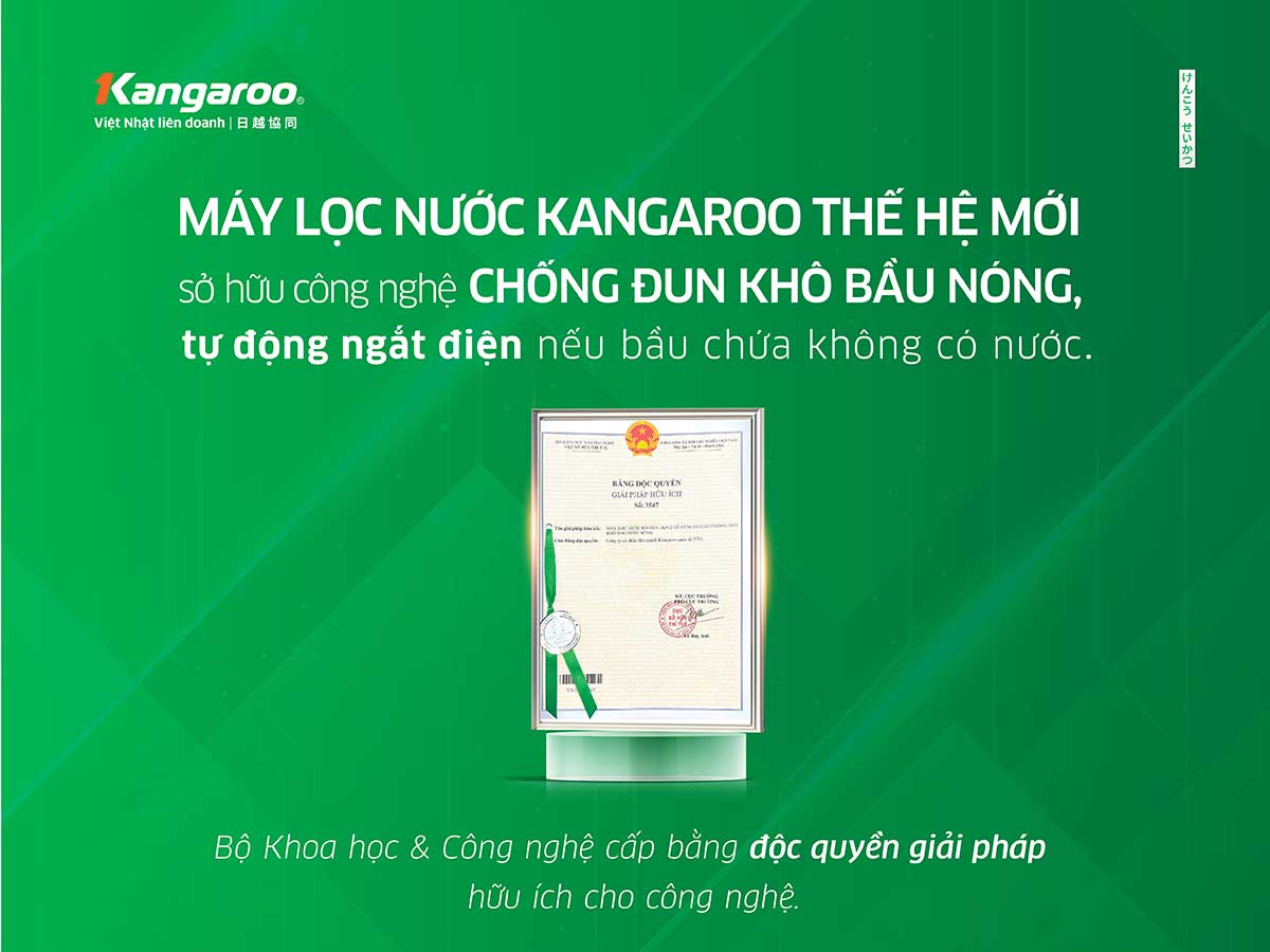 Máy lọc nước nóng lạnh 12 lõi Kangaroo Hydrogen KG12A6