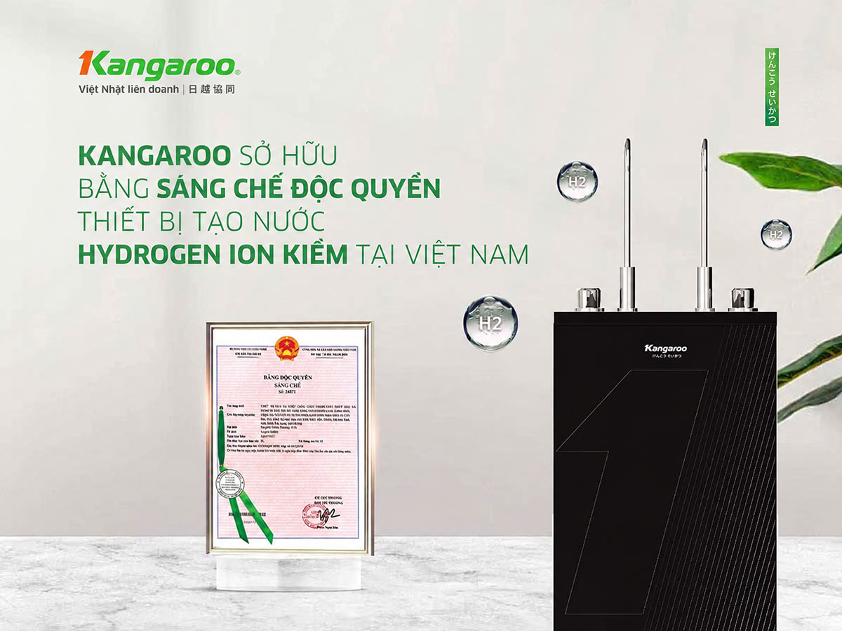 Máy lọc nước ion kiềm Kangaroo Hydrogen nóng lạnh KG12S11-E3