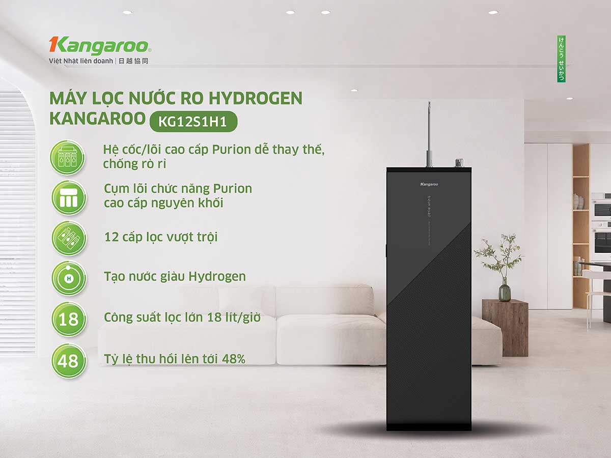 Máy lọc nước Kangaroo Hydrogen KG12S1H1