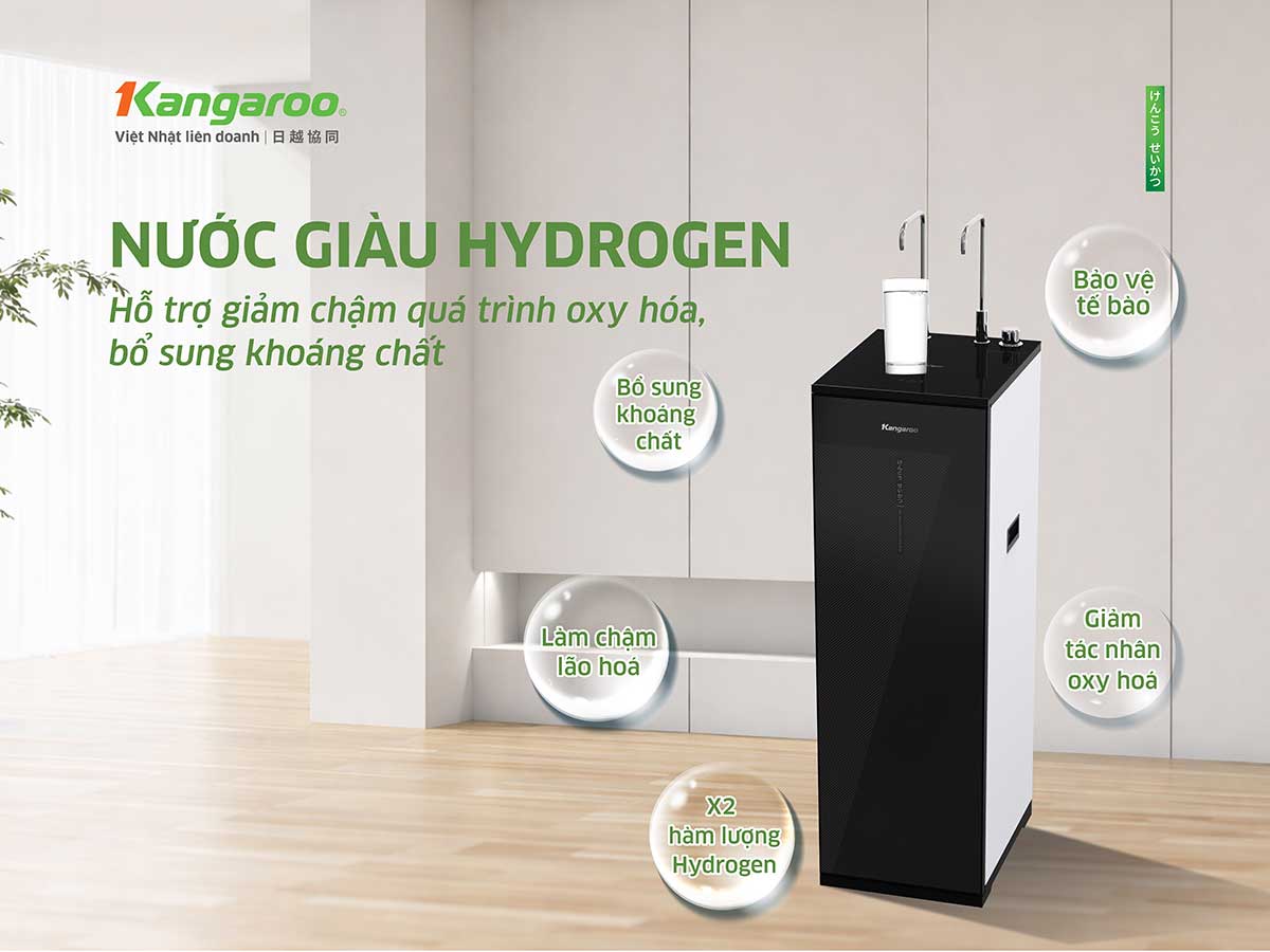 Máy lọc nước Kangaroo Hydrogen nóng lạnh KG12S2H4
