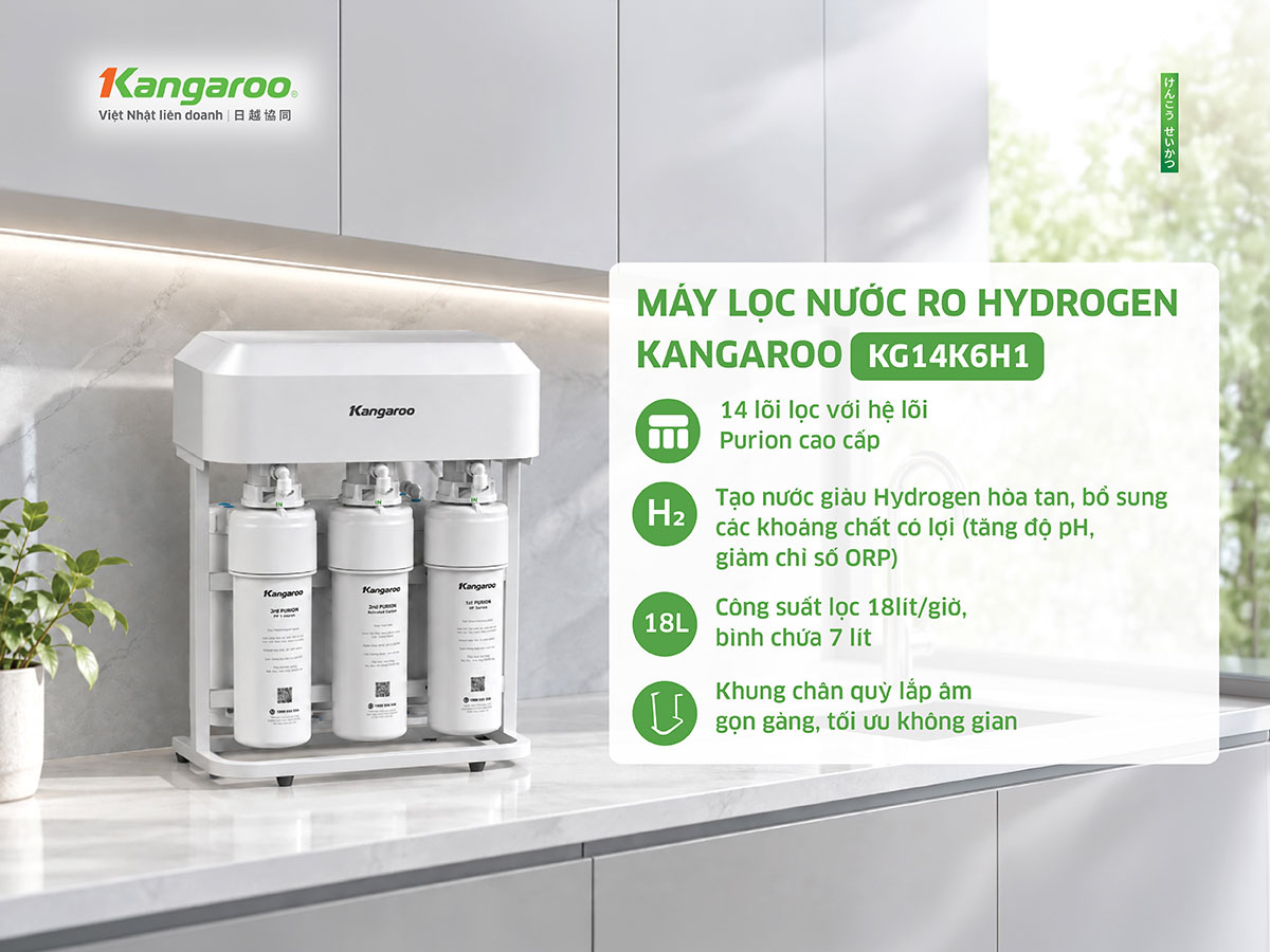 Máy lọc nước Kangaroo Hydrogen KG14K6H1