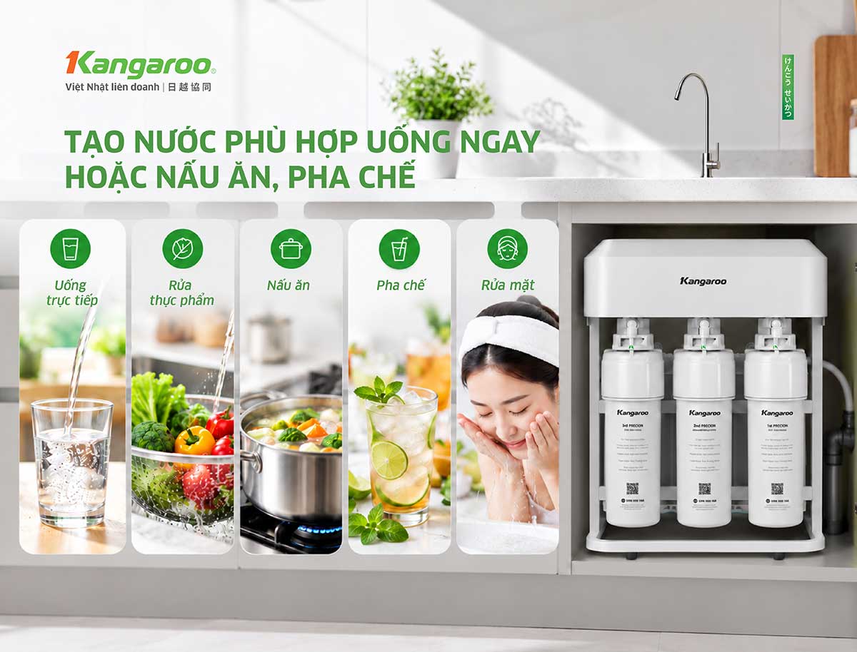 Máy lọc nước Kangaroo Hydrogen KG14K6H1