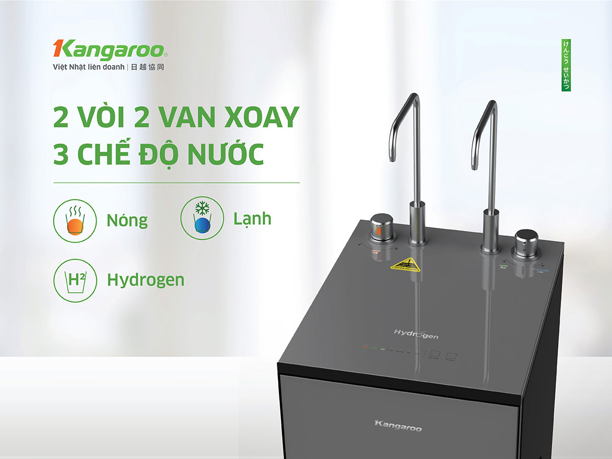 Máy lọc nước Kangaroo Hydrogen nóng lạnh KG14S6H3 Máy lọc nước Kangaroo Hydrogen nóng lạnh KG14S6H3
