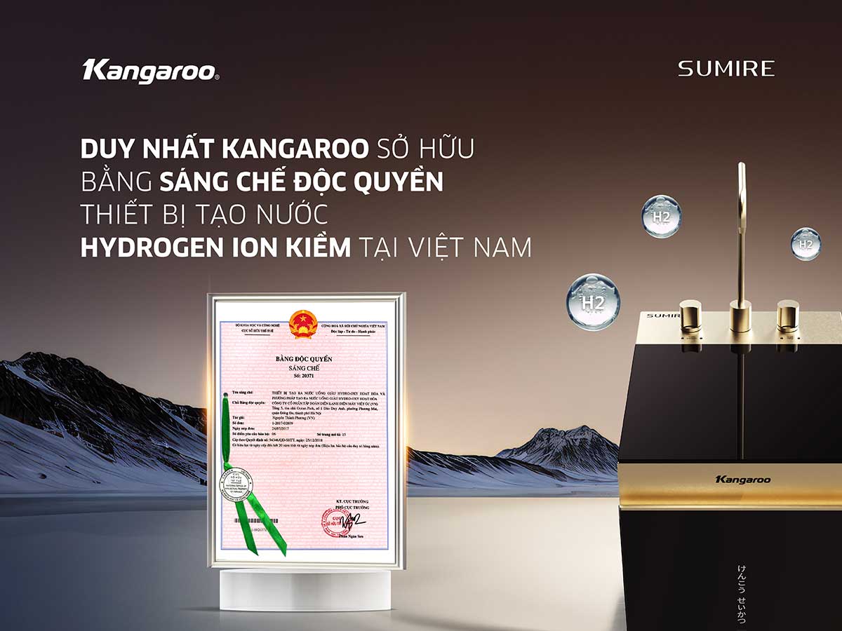 Máy lọc nước ion kiềm Kangaroo Hydrogen KGEP12A1