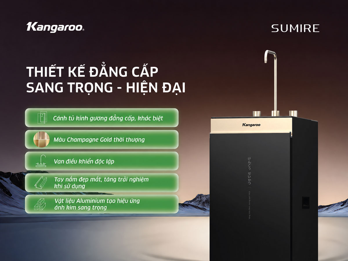 Máy lọc nước ion kiềm Kangaroo Hydrogen KGEP12A1 Máy lọc nước ion kiềm Kangaroo Hydrogen KGEP12A1