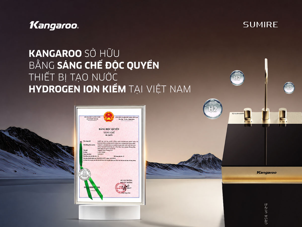 Máy lọc nước Kangaroo Sumire Hydrogen ion kiềm KGEP13A1