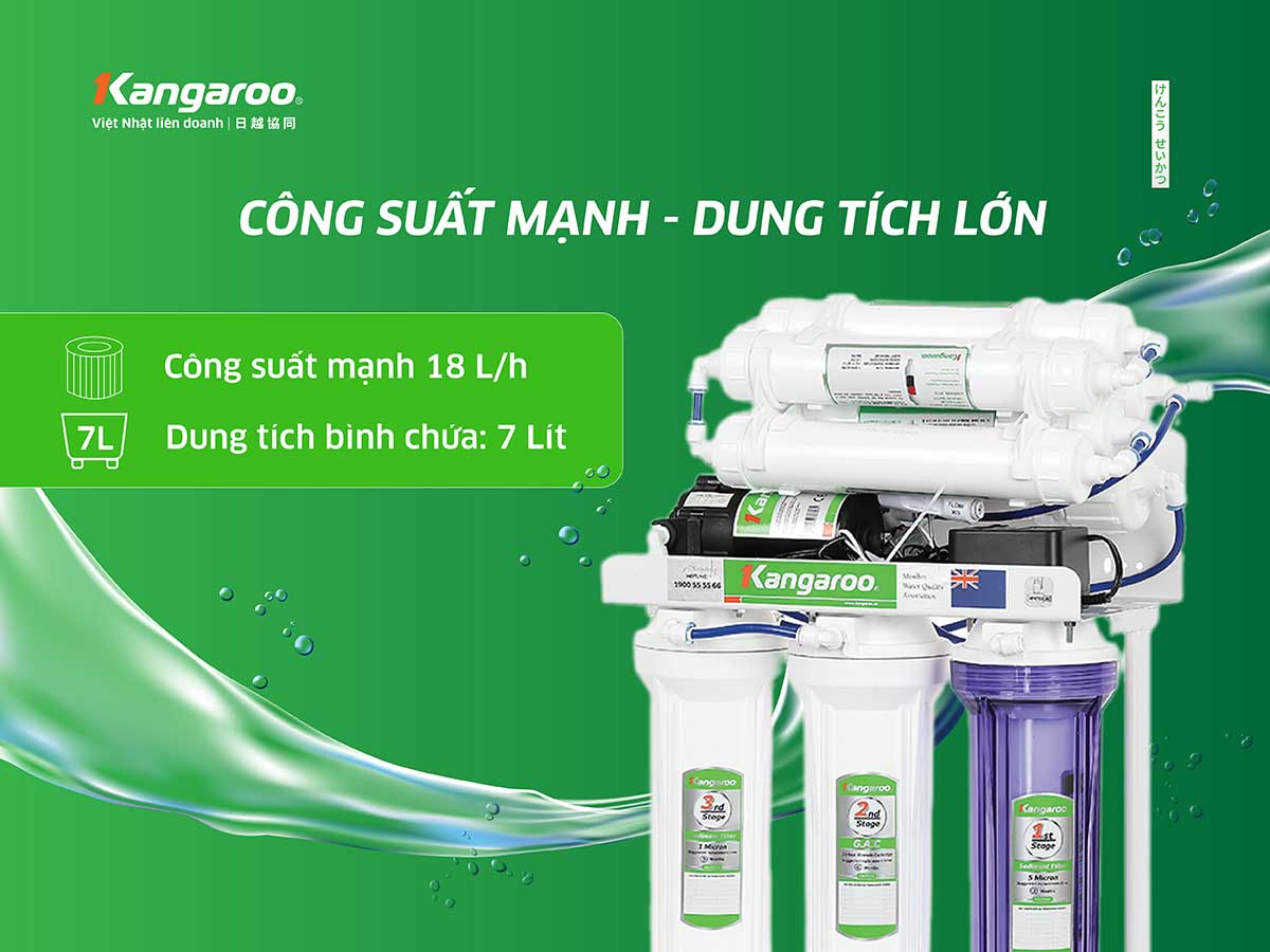 Máy lọc nước Kangaroo Hydrogen chân quỳ KGRP10