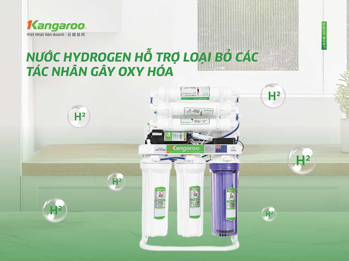 Máy lọc nước Kangaroo Hydrogen chân quỳ KGRP10