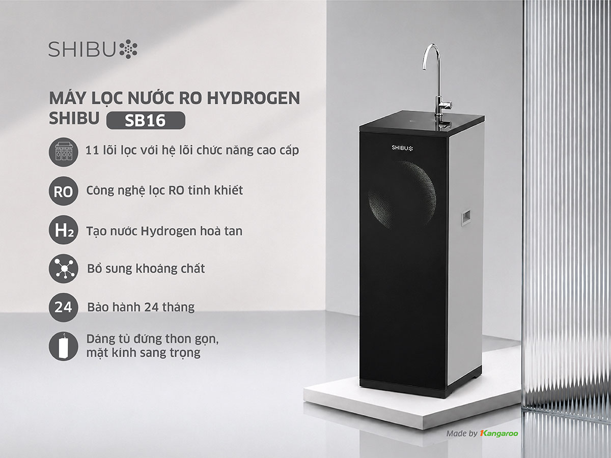 Máy lọc nước SHIBU Hydrogen SB16 Máy lọc nước SHIBU Hydrogen SB16