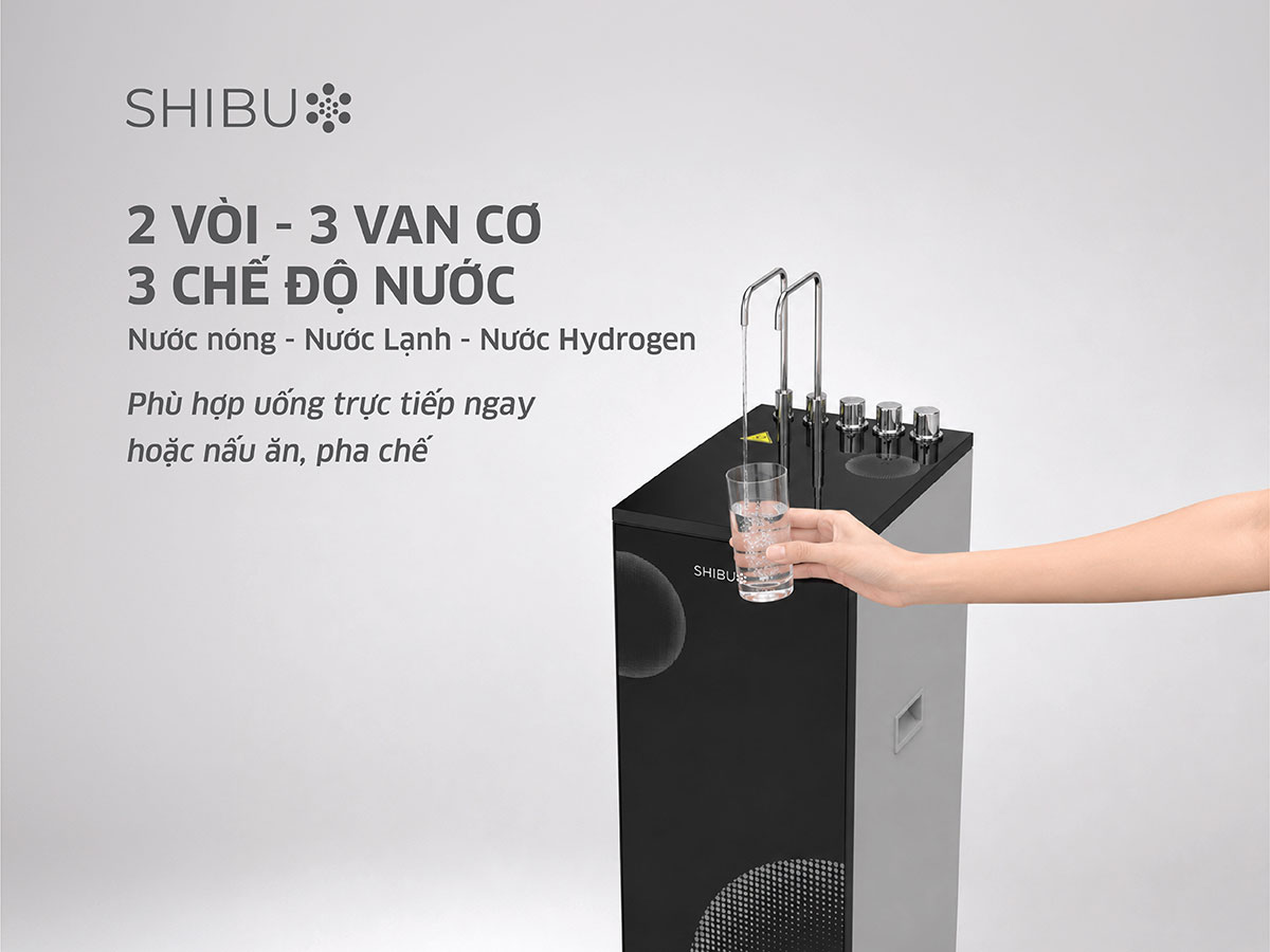 Máy lọc nước SHIBU Hydrogen nóng lạnh SB28 Máy lọc nước SHIBU Hydrogen nóng lạnh SB28