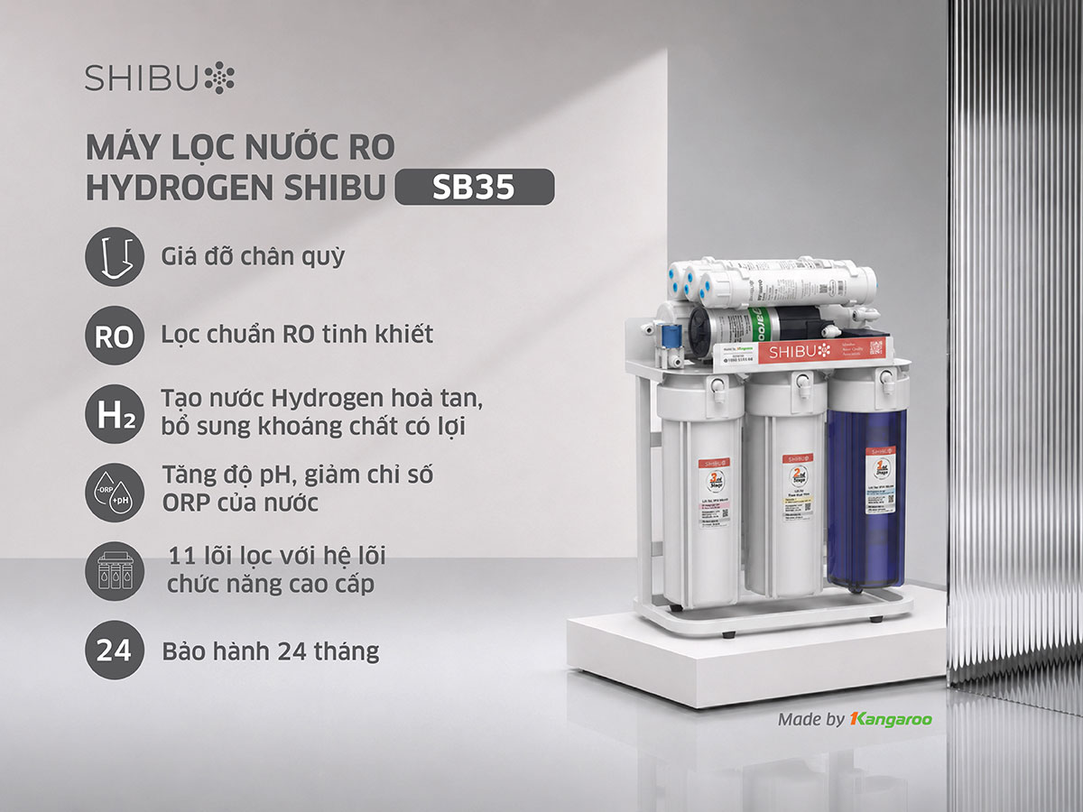 Máy lọc nước SHIBU Hydrogen SB35 Máy lọc nước SHIBU Hydrogen SB35