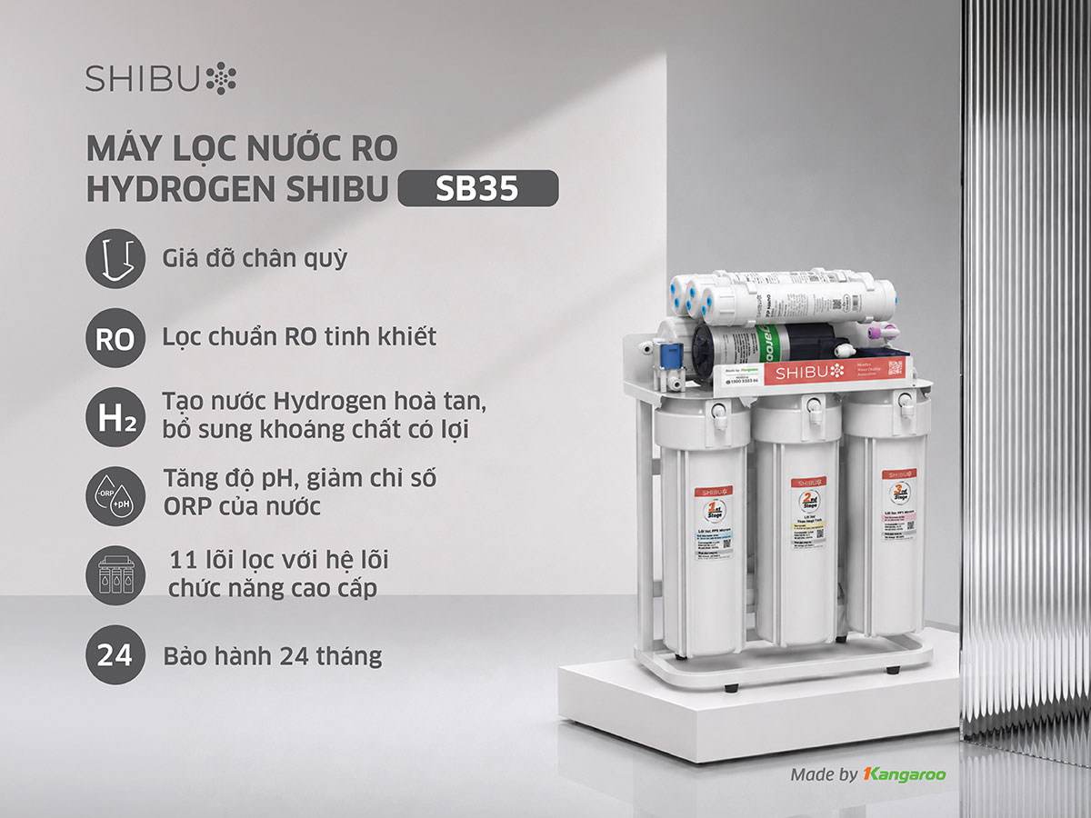 Máy lọc nước SHIBU Hydrogen SB35 Máy lọc nước SHIBU Hydrogen SB35
