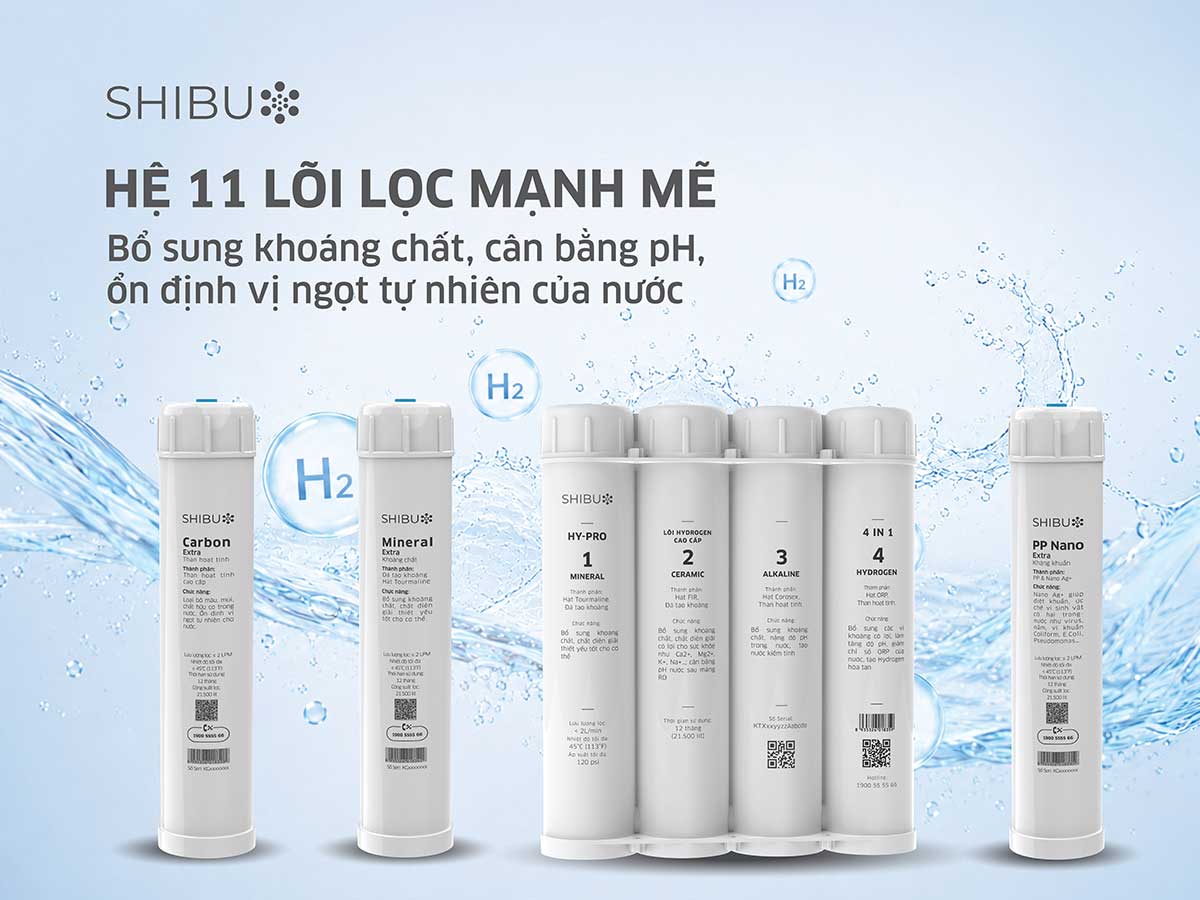 Máy lọc nước SHIBU Hydrogen SB35 Máy lọc nước SHIBU Hydrogen SB35