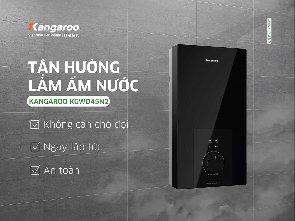 Máy nước nóng trực tiếp Kangaroo KGWD45N2