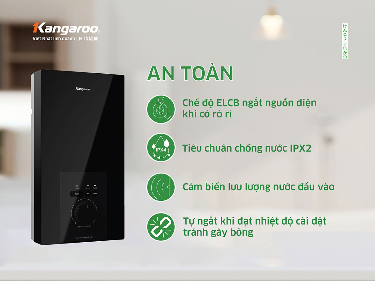 Máy nước nóng trực tiếp Kangaroo KGWD45P2