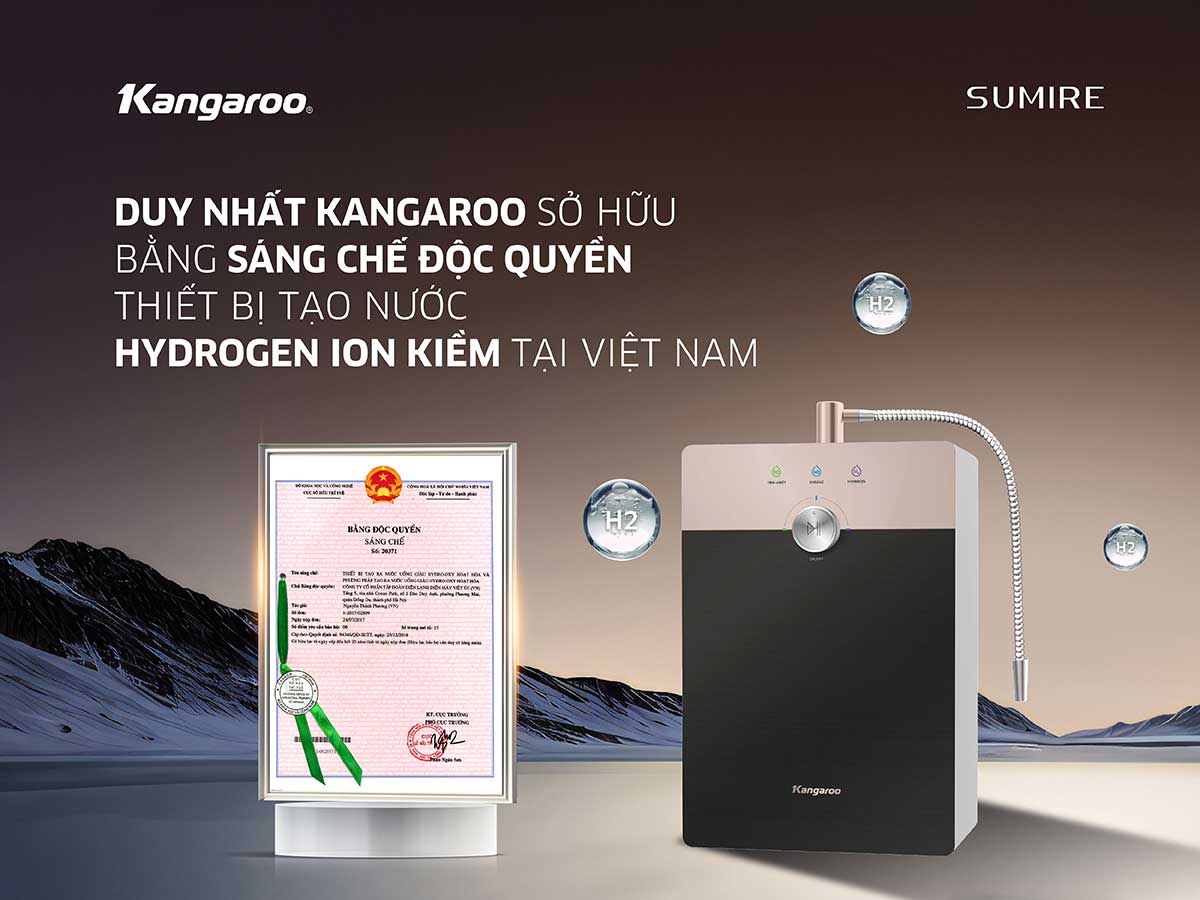 Máy tạo nước ion kiềm Kangaroo Sumire KGRF04E