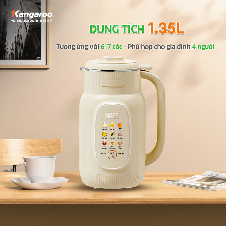 Máy xay nấu đa năng làm sữa hạt Kangaroo KGNM135B01