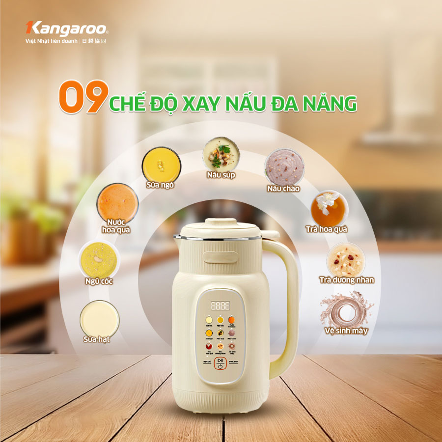 Máy xay nấu đa năng làm sữa hạt Kangaroo KGNM135B01