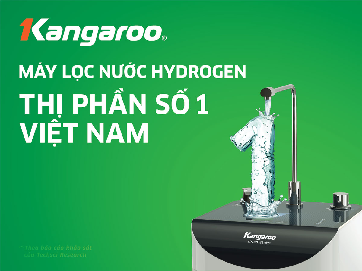 Nhật Bản sản xuất máy lọc nước ion kiềm hydrogen tại Nhà máy Kangaroo